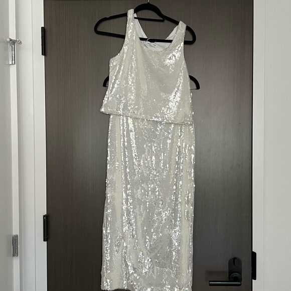 Mango festive white sequin skirt set - Picture 1 of 7